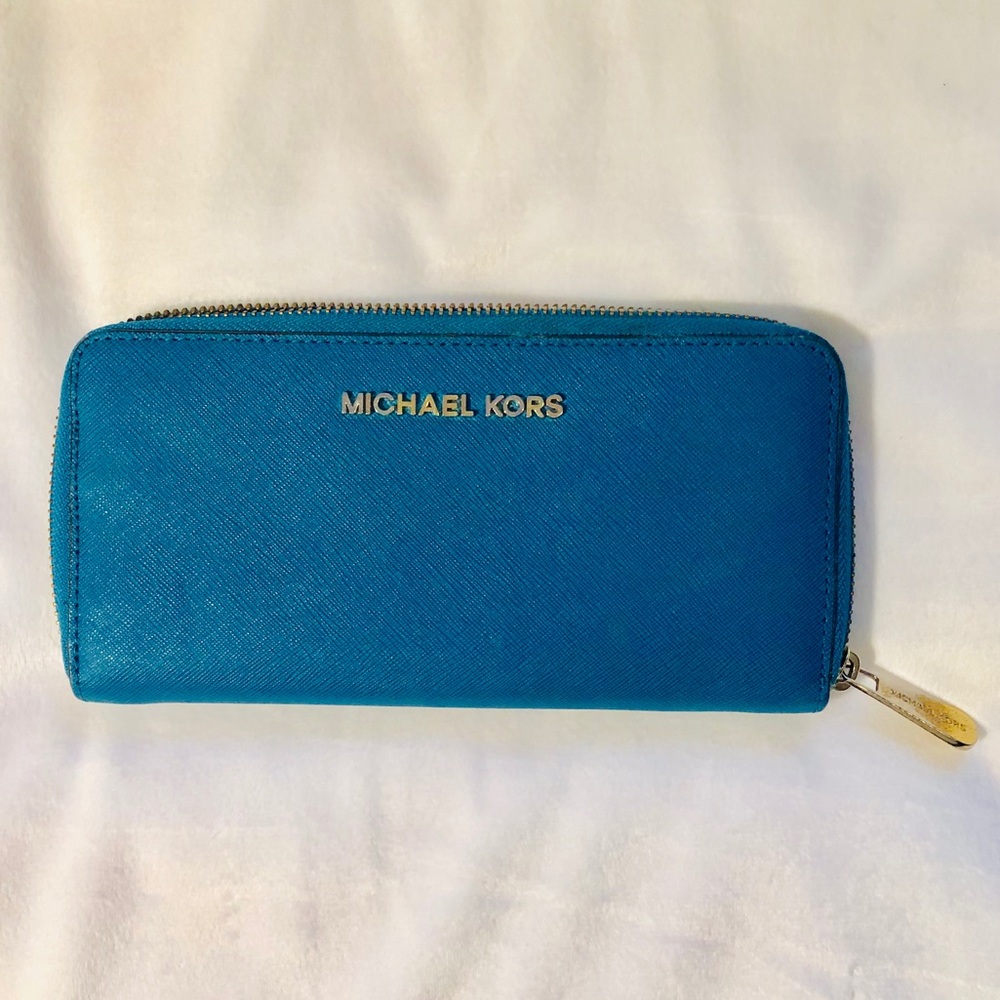 Michael Kors Turquoise/Blue Wallet